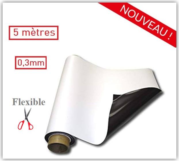 Rouleau magnétique PVC brillant 0.3mm – ecomag.ma